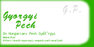 gyorgyi pech business card